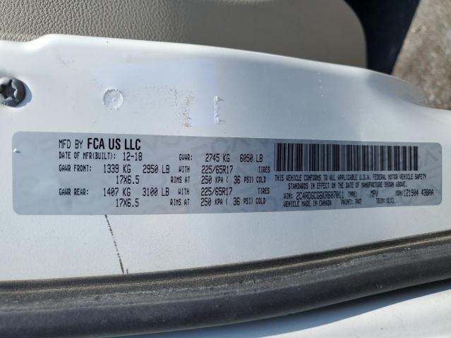 2019 DODGE GRAND CARA 2C4RDGCG6KR607011