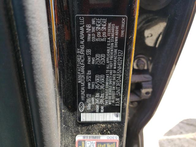 2022 HYUNDAI SANTA CRUZ 5NTJEDAF5NH029327