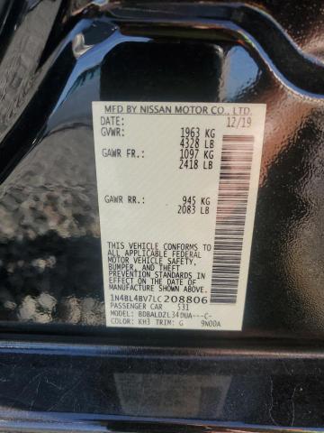 2020 NISSAN ALTIMA S 1N4BL4BV7LC208806