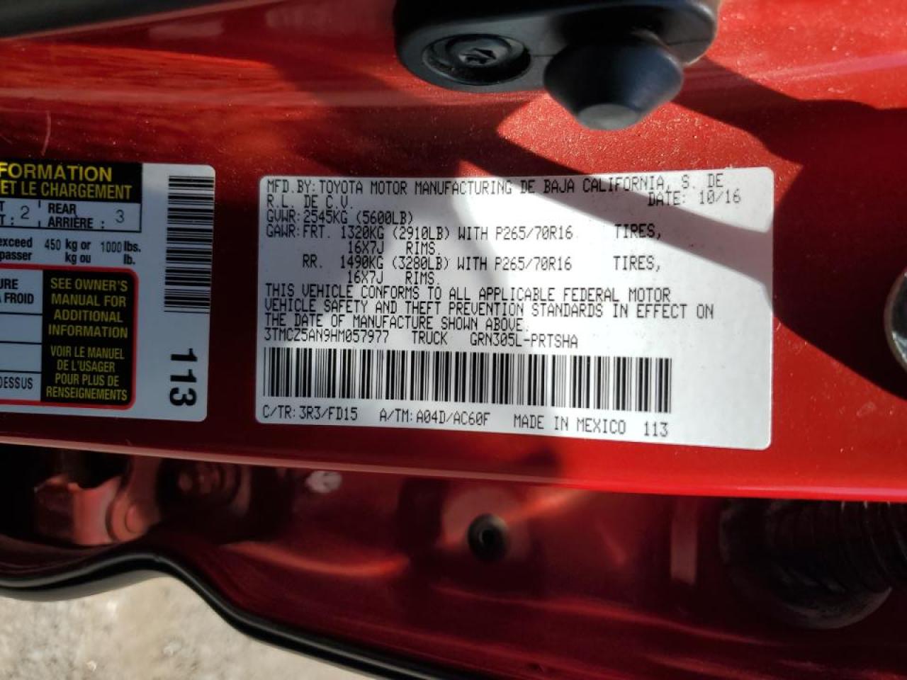 TOYOTA TACOMA DOUBLE CAB