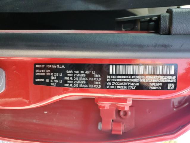 2015 JEEP RENEGADE S ZACCJAAT9FPB42570