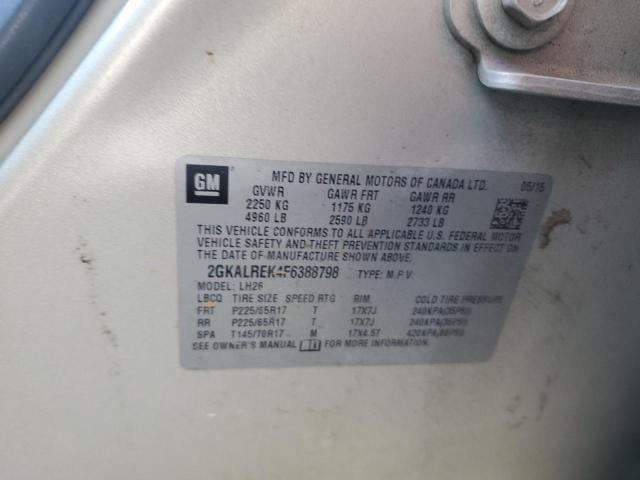2015 GMC TERRAIN SL 2GKALREK4F6388798