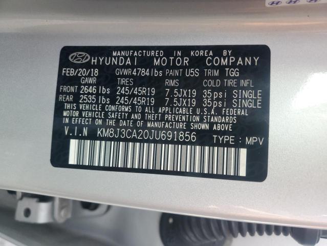 2018 HYUNDAI TUCSON VAL KM8J3CA20JU691856