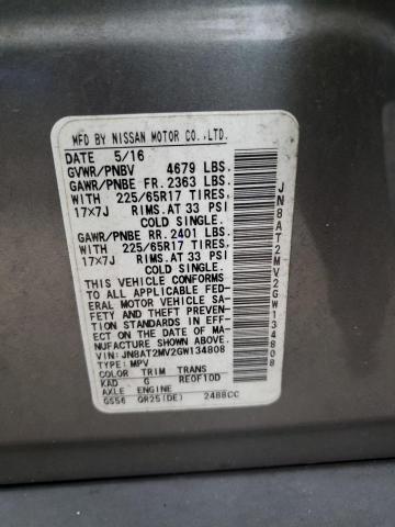 2016 NISSAN ROGUE S JN8AT2MV2GW134808