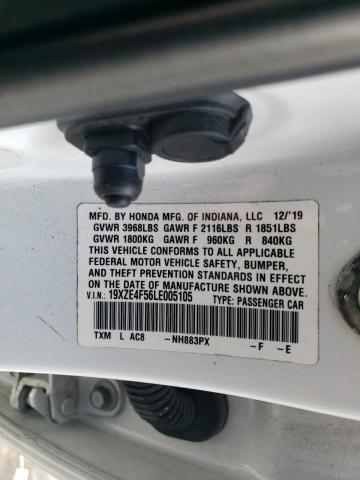 2020 HONDA INSIGHT EX 19XZE4F56LE005105