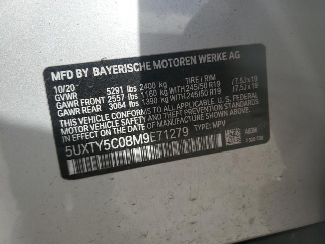 2021 BMW X3 XDRIVE3 - 5UXTY5C08M9E71279