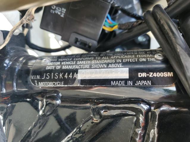 2013 SUZUKI DR-Z400 SM JS1SK44A9D2100387