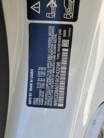 2024 BMW M4 COMPETI WBS33BA01RCP43298