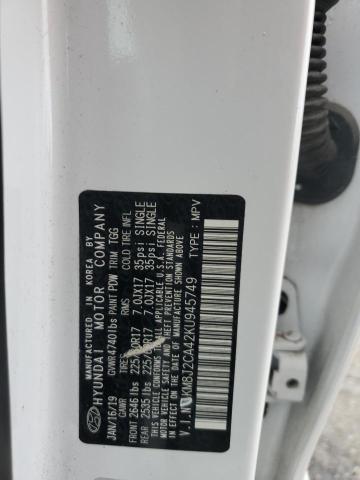 2019 HYUNDAI TUCSON SE KM8J2CA42KU945749