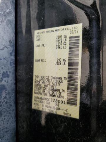2016 NISSAN MAXIMA 3.5S 1N4AA6AP0GC378091