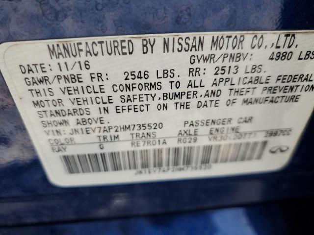 2017 INFINITI Q50 PREMIU - JN1EV7AP2HM735520