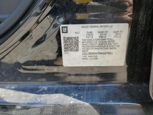 2017 CHEVROLET SONIC LS 1G1JB5SH7H4167001