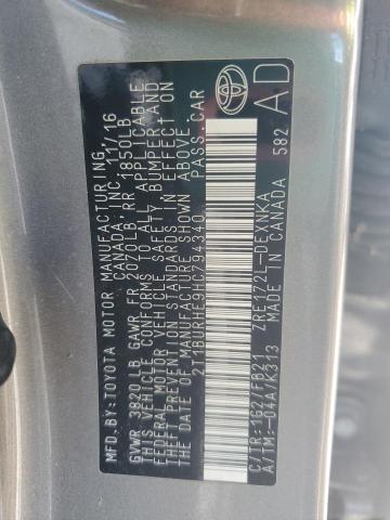2017 TOYOTA COROLLA L 2T1BURHE9HC794340