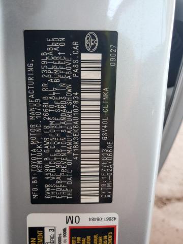 2010 TOYOTA CAMRY SE - 4T1BK3EK6AU107834
