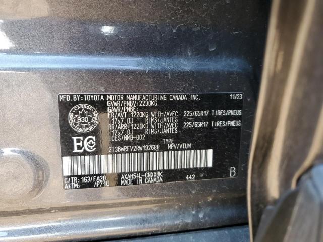 2024 TOYOTA RAV4 LE - 2T3BWRFV2RW192688