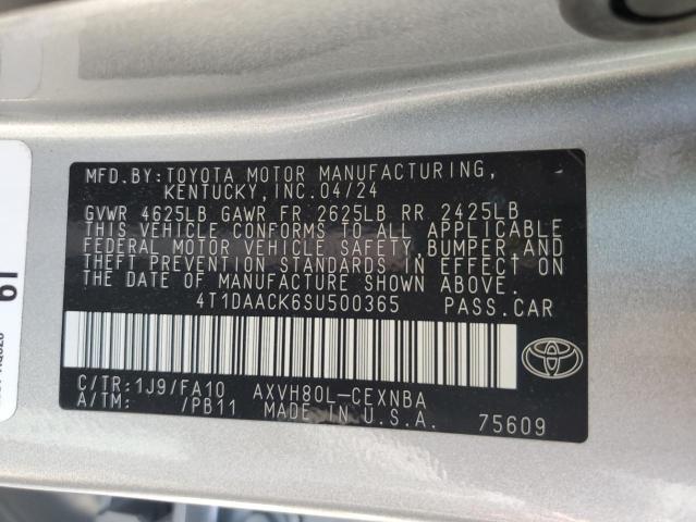 2025 TOYOTA CAMRY XSE 4T1DAACK6SU500365