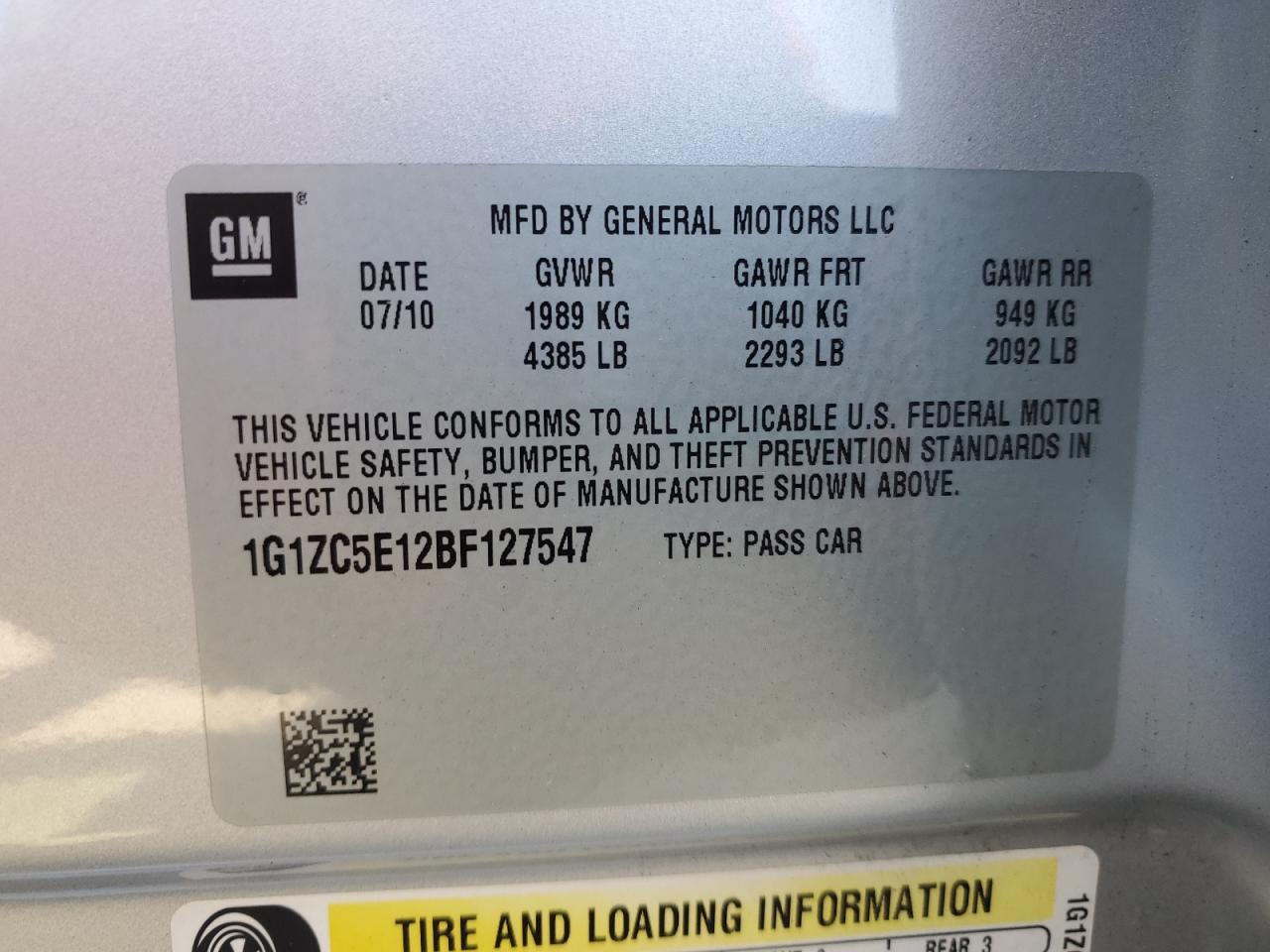 CHEVROLET MALIBU 1LT