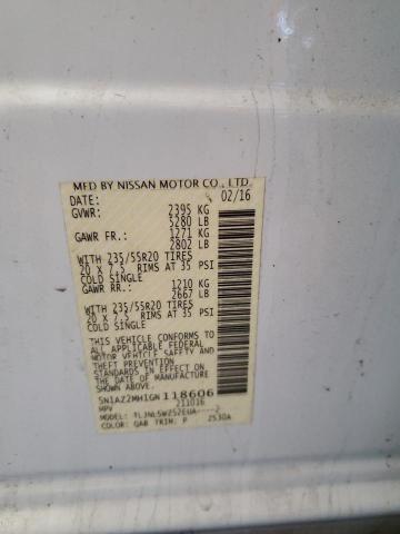 2016 NISSAN MURANO S 5N1AZ2MH1GN118606