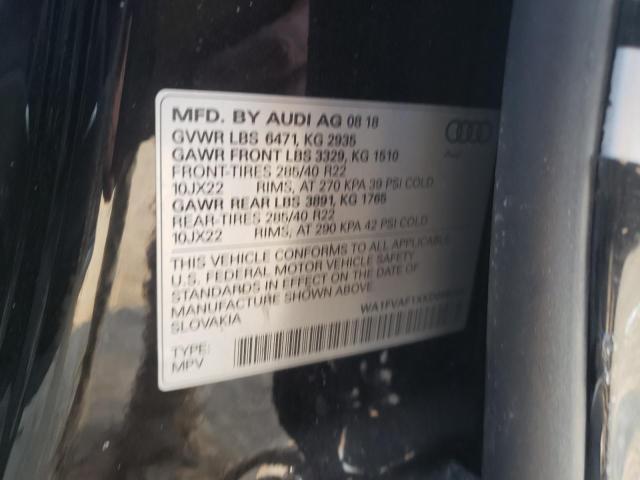 2019 AUDI Q8 PRESTIG WA1FVAF1XKD006203