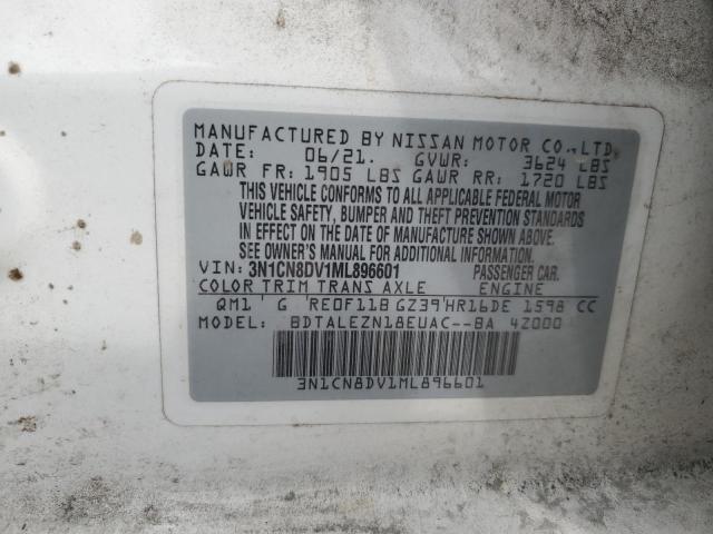 2021 NISSAN VERSA S 3N1CN8DV1ML896601