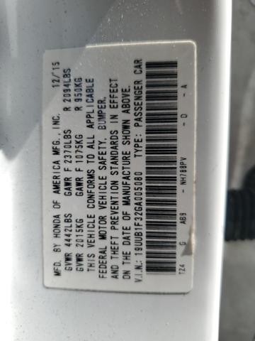 2016 ACURA TLX 19UUB1F32GA005080