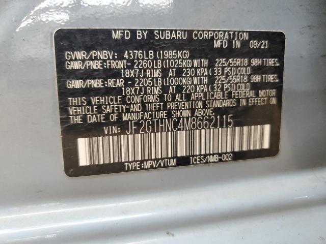 2021 SUBARU CROSSTREK JF2GTHNC4M8662115