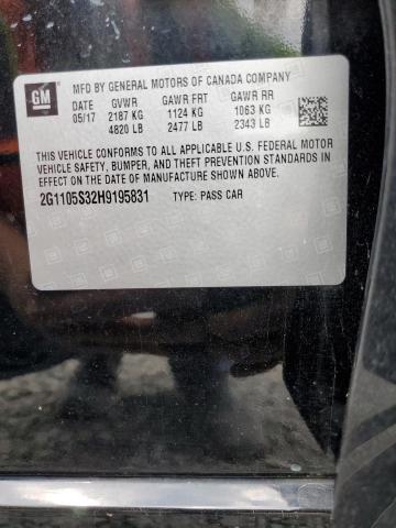2017 CHEVROLET IMPALA LT - 2G1105S32H9195831