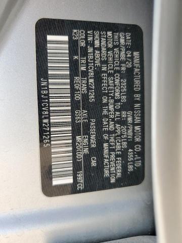 2020 NISSAN ROGUE SPOR JN1BJ1CV8LW271265