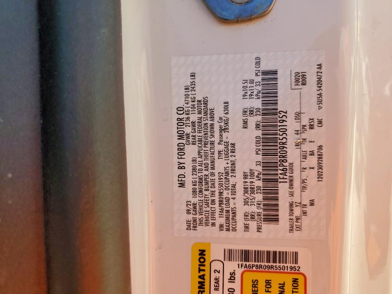 2024 FORD MUSTANG DA 1FA6P8R09R5501952