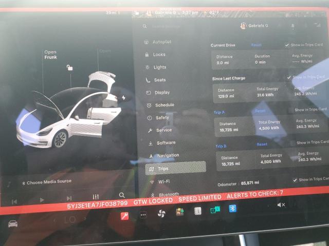 2018 TESLA MODEL 3 5YJ3E1EA7JF038799