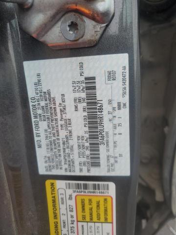 2017 FORD FUSION SE 3FA6P0LU9HR148671