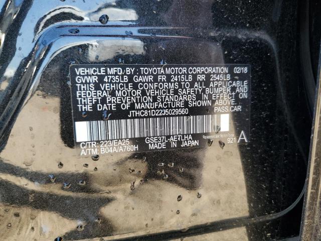 2018 LEXUS IS 300 JTHC81D22J5029560