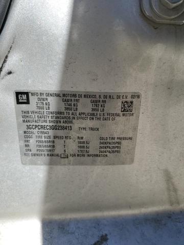 2016 CHEVROLET SILVERADO C1500 LT 3GCPCREC3GG238413