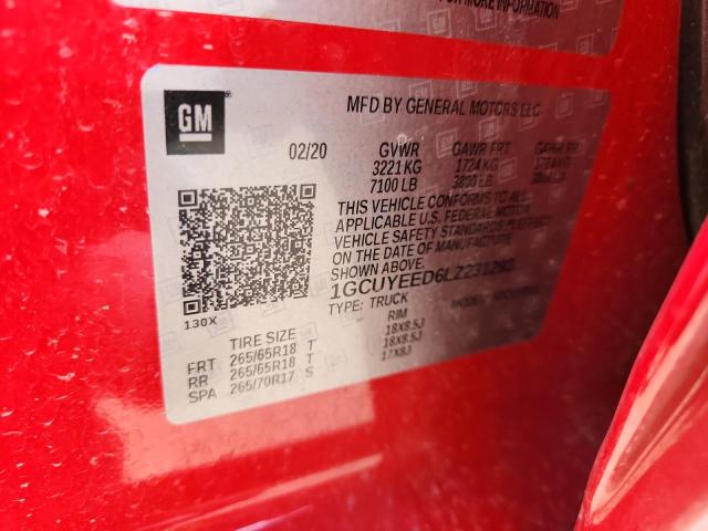 2020 CHEVROLET SILVERADO #3278749608