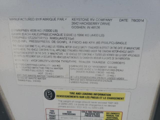 2015 KEYSTONE COUGAR #3290326998