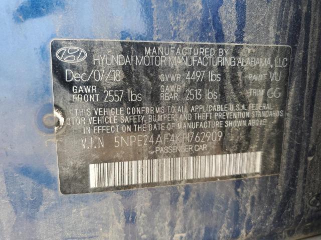 2019 HYUNDAI SONATA SE 5NPE24AF4KH769908