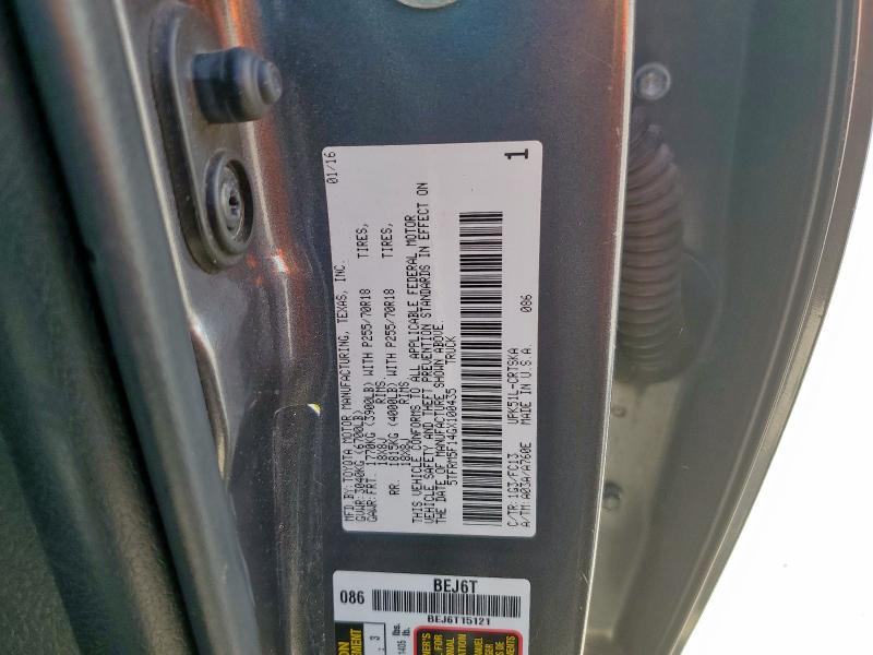2016 TOYOTA TUNDRA DOU - 5TFRM5F14GX100435