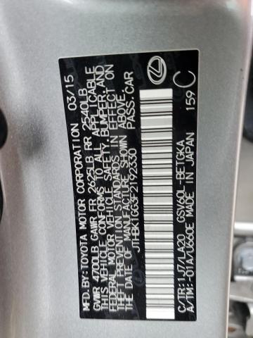 2015 LEXUS ES 350 JTHBK1GG3F2192330