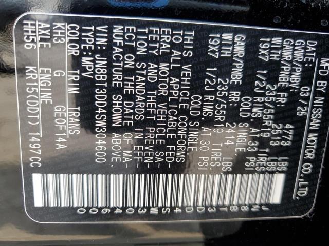 2025 NISSAN ROGUE PLAT JN8BT3DD4SW304600