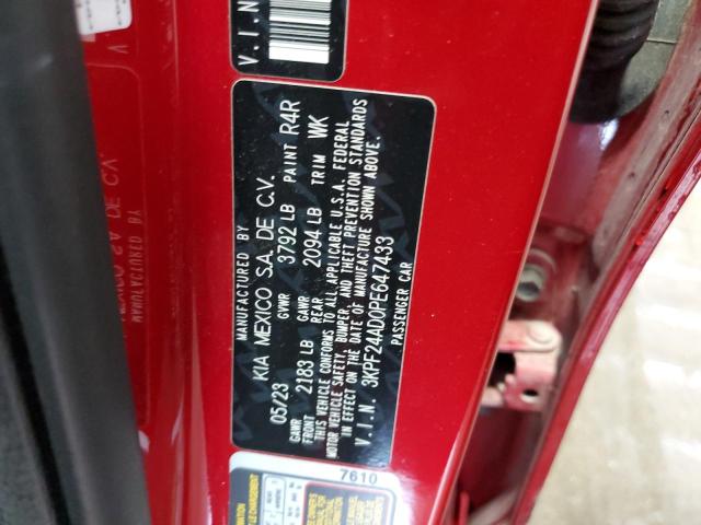 2023 KIA FORTE LX 3KPF24AD0PE647433