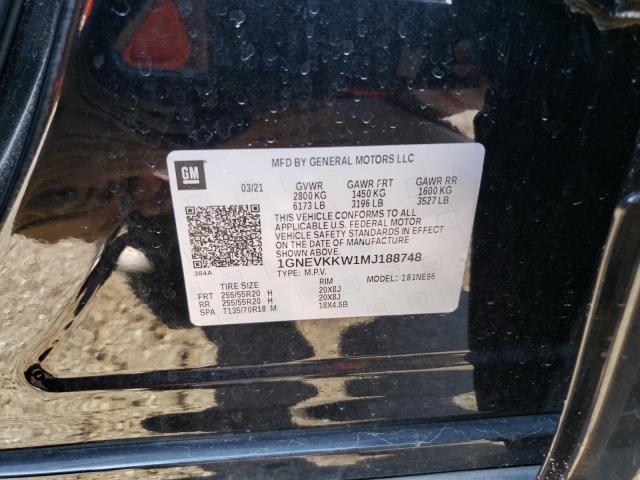 2021 CHEVROLET TRAVERSE PREMIER 1GNEVKKW1MJ188748