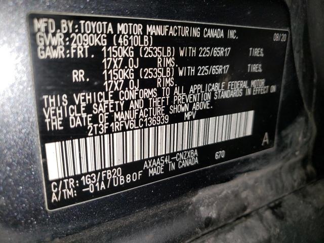 2020 TOYOTA RAV4 LE - 2T3F1RFV6LC136939