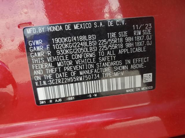 2024 HONDA HR-V SPORT 3CZRZ2H55RM750734