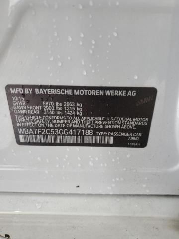2016 BMW 750 XI WBA7F2C53GG417188