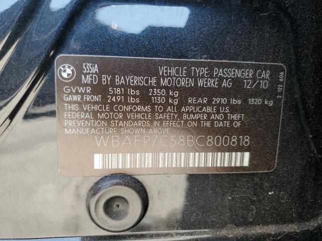 2011 BMW 535 I - WBAFR7C58BC800818