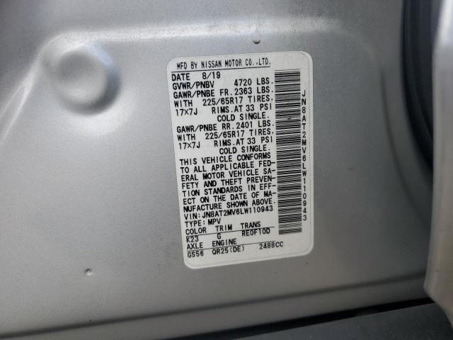 2020 NISSAN ROGUE S JN8AT2MV6LW110943