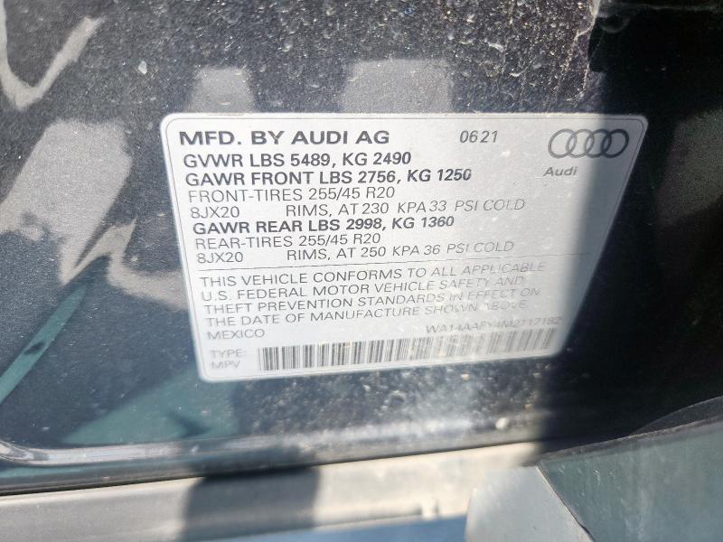2021 AUDI Q5 SPORTBA WA14AAFY4M2117182