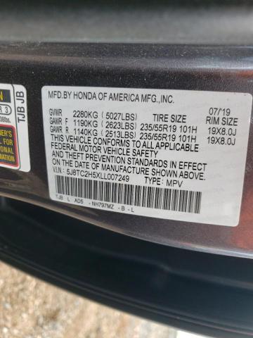 2020 ACURA RDX TECHNO 5J8TC2H5XLL007249