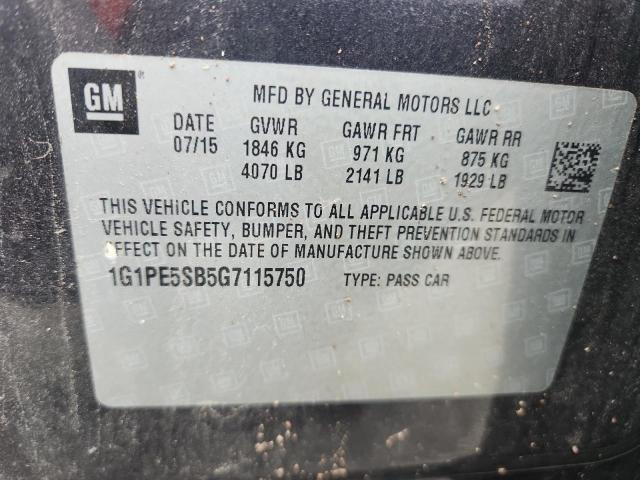 2016 CHEVROLET CRUZE LIMI 1G1PE5SB5G7115750