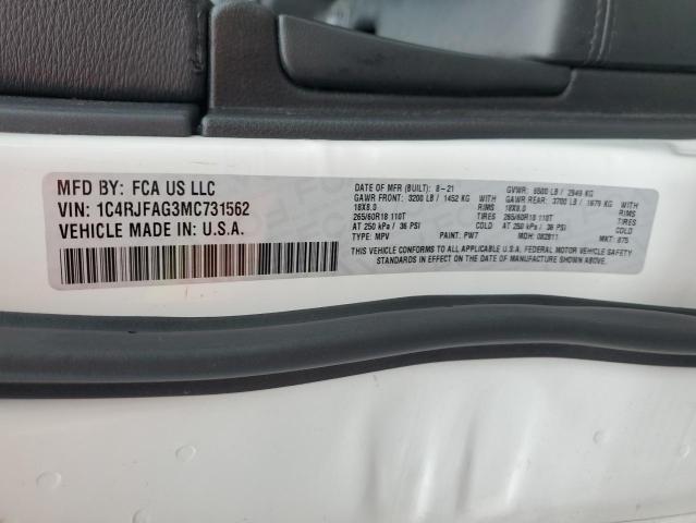 2021 JEEP GRAND CHER 1C4RJFAG3MC731562